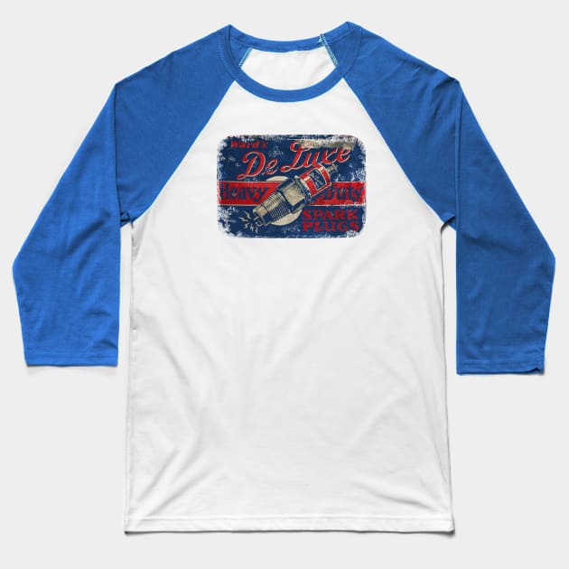 Wards Spark Plugs Baseball T-Shirt by Midcenturydave